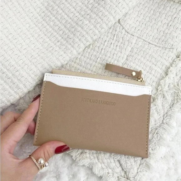 ⚠️Clearance Khaki And White Slim Wallet / Cardholder - Picture 3 of 4